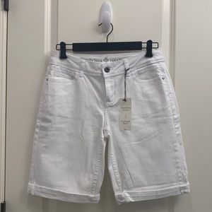 Vera Wang White Denim Shorts